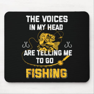 Fishing Funny Fisherman Mouse Pad