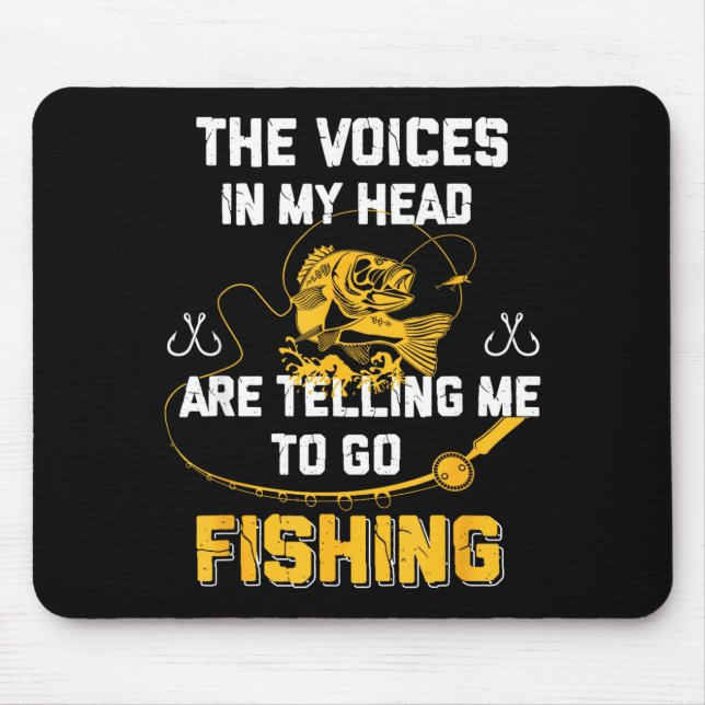 Fishing Funny Fisherman  Mouse Pad (Front)