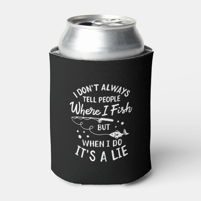 Fishing - Funny Fishing Can Cooler (Can Front)