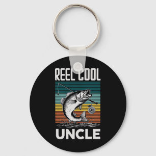 Fishing Funny Mens Reel Cool Uncle For Men Key Ring
