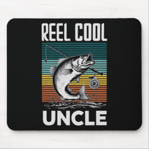 Fishing Funny Mens Reel Cool Uncle For Men  Mouse Pad