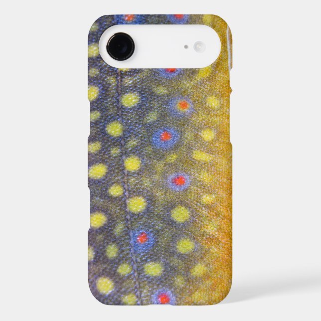 Fishing Fury iPhone 4/4S Case (Brook Trout) (Back)