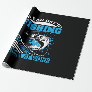 Fishing Gift A Good Day Fishing Wrapping Paper