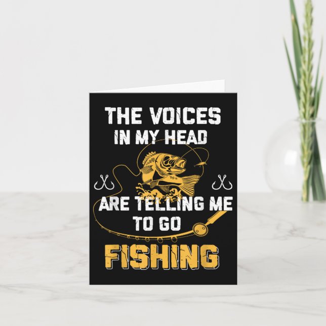 Fishing Gifts Funny Fisherman  Card (Front)