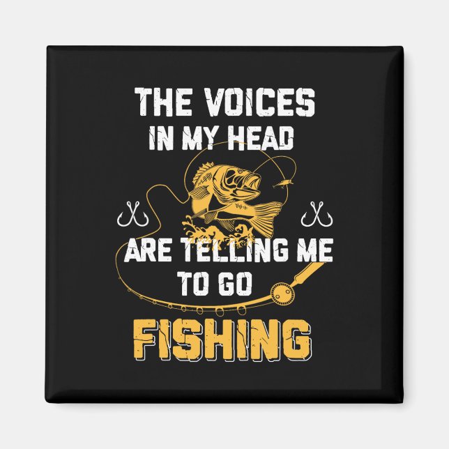 Fishing Gifts Funny Fisherman  Magnet (Front)