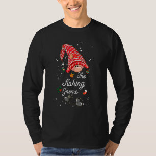 Fishing Gnome Family Matching Christmas Pajama T-Shirt