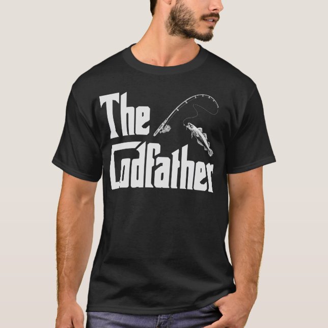 Fishing Godfather Reel Cool Godfather Fishing Gift T-Shirt (Front)