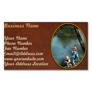 Fishing - Gone Fishin' - 1940 Magnetic Business Card