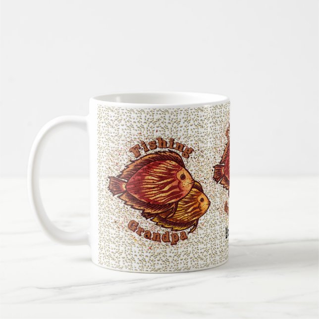 Fishing Grandpa  mug  (Left)