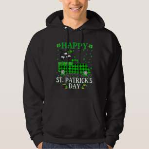Fishing Green Truck Orca Fish St Patrick S Day Tan Hoodie