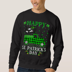 Fishing Green Truck Orca Fish St Patrick S Day Tan Sweatshirt