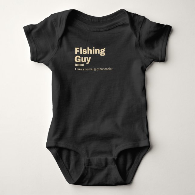 Fishing Guy - Fishing Baby Bodysuit (Front)