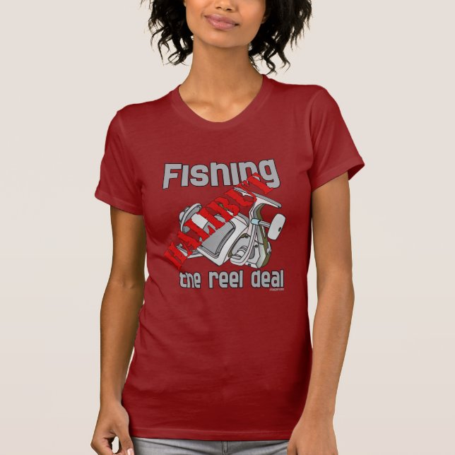 Fishing Halibut The Reel Deal Fishing T-Shirt (Front)