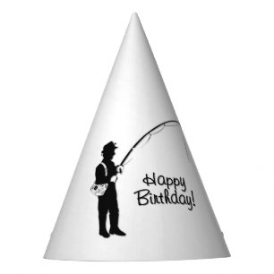 Fishing Happy Birthday Party Hat