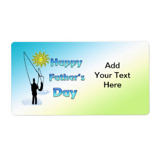 Fishing - Happy Father's Day Label