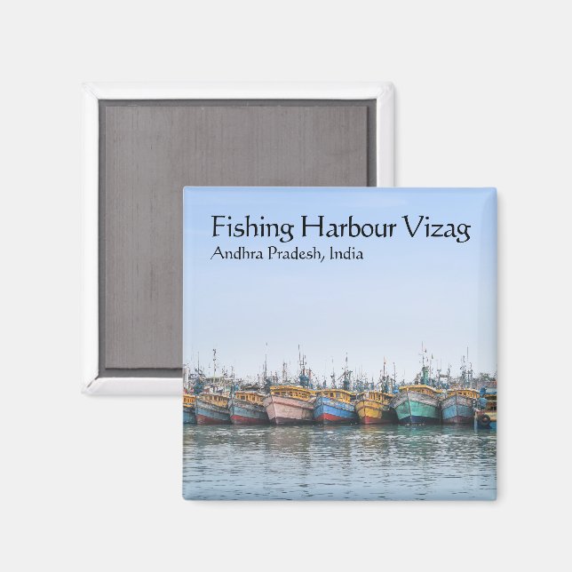 Fishing Harbour Vizag Magnet (Front/Back)