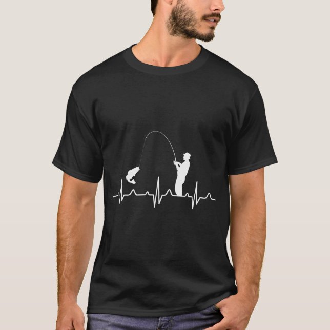 Fishing Heartbeat T-Shirt (Front)