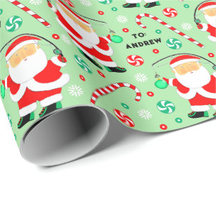 Fishing Holiday Gift Wrapping Paper