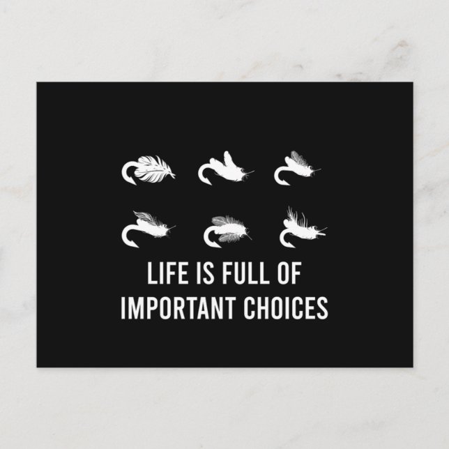 Fishing Hook Fish Fisher Angler Fisherman Gift Postcard (Front)