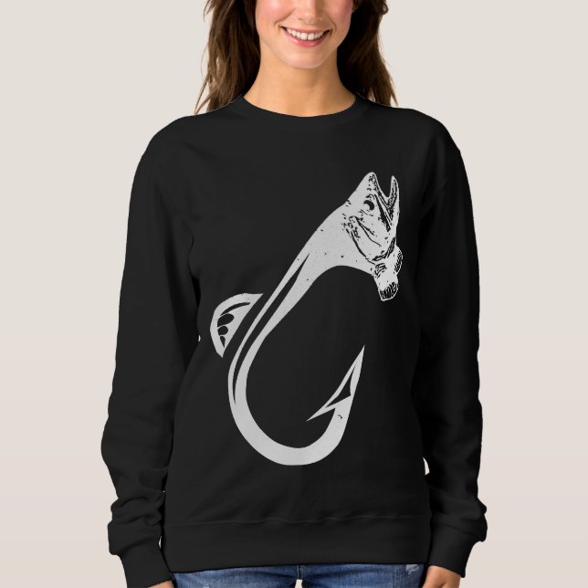 Fishing Hook Fishing Hook Ar Fisherman Trout Fish  Sweatshirt (Front)