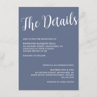 Fishing Hook Wedding Rings Details Enclosure Card