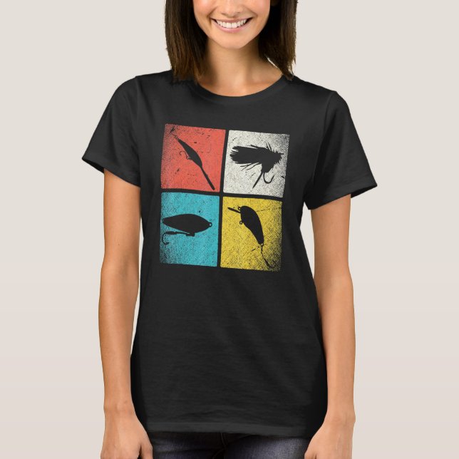 Fishing Hooks Fish Bait T-Shirt (Front)