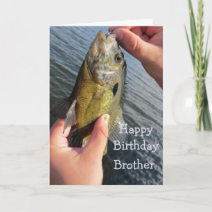 Fishing Humour Brother Birthday Fisherman Card