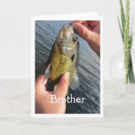 Fishing Humour for Brother Birthday Customise Card<br><div class="desc">Does he love fishing?   Here's the perfect card for the Brother photos thanks to BuzzFarmer on Flick</div>