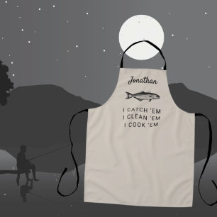 Fishing Humour Personalised Fisherman Gift Apron