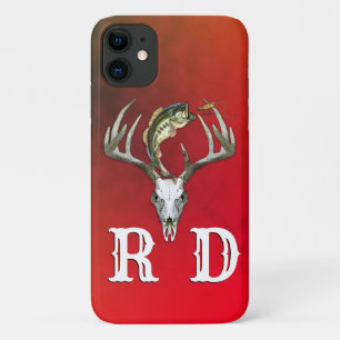 Fishing Hunting Monogram Case-Mate iPhone Case