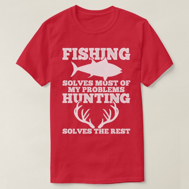 Fishing Hunting T-Shirt (Design Front)