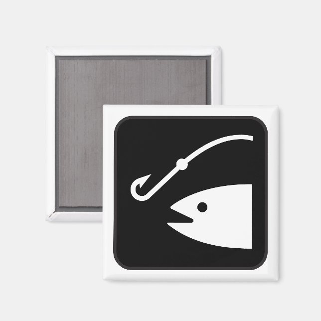Fishing Icon Magnet (Front/Back)