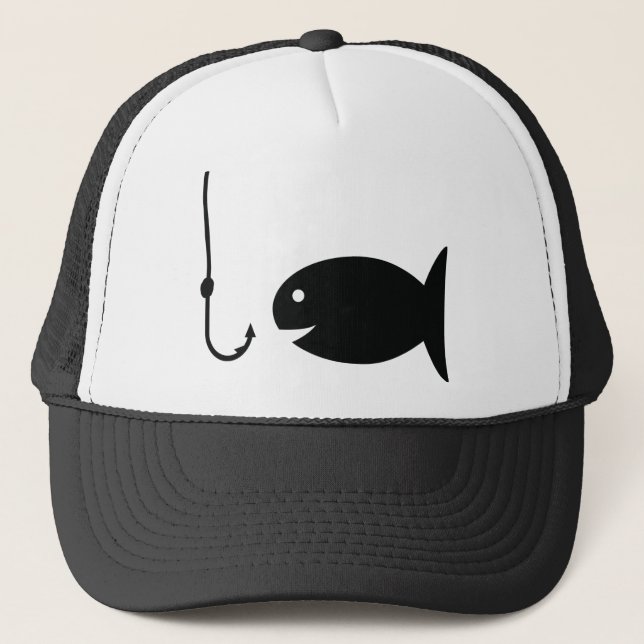 fishing icon trucker hat (Front)