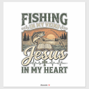 Fishing In My Veins Jesus In My Heart Vintage