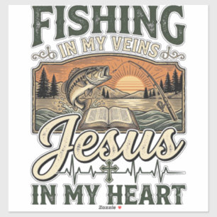 Fishing In My Veins Jesus In My Heart Vintage