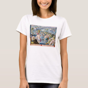 Fishing in Shallow Waters Using Nets, plate 96 fro T-Shirt