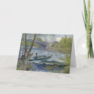Fishing in Spring   Vincent Van Gogh Postcard
