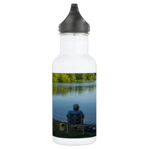 Fishing In The Morning Water Bottle