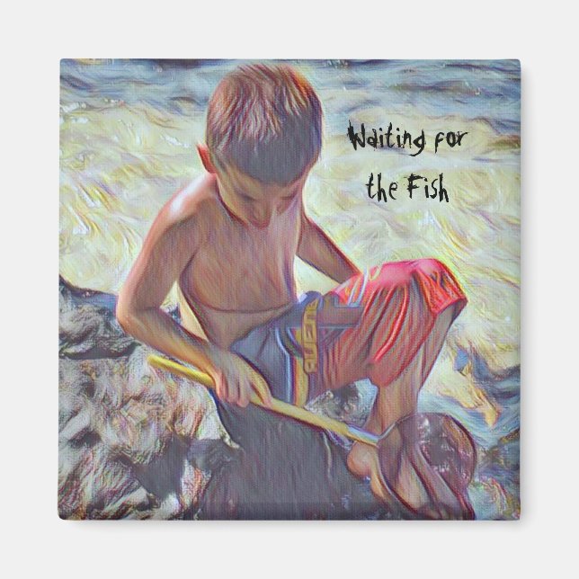 Fishing in the Tide Pools Magnet (Front)