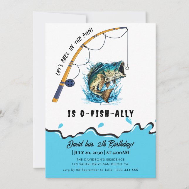 fishing  invitation (Front)
