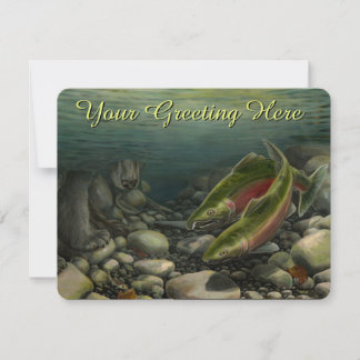 Fishing Invitations Personalised Wildlife Art RSVP