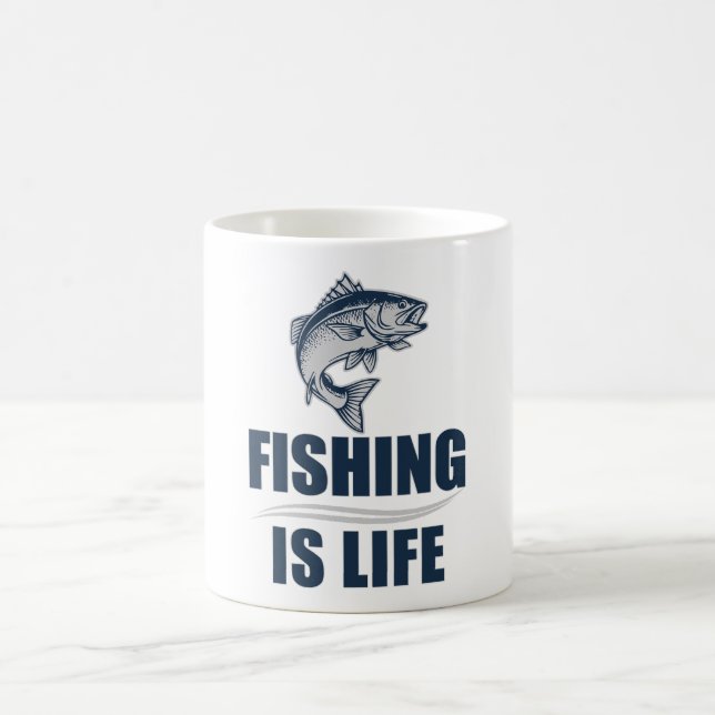 Fishing Is Life Coffee Mug (Center)