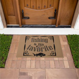Fishing is my favorite quote  doormat