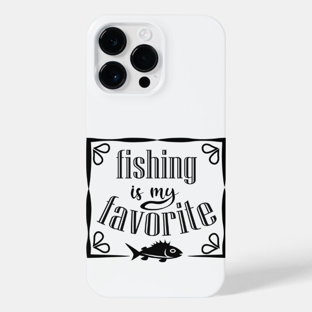 Fishing is my favourite quote  iPhone case (Back)