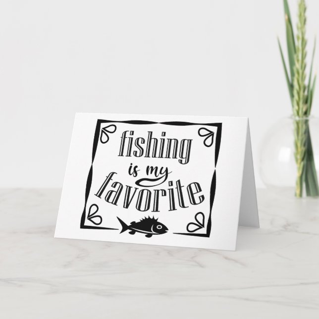 Fishing is my favourite quote  programme (Front)