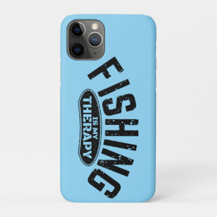 fishing is my therapy fisherman funny gift ideas Case-Mate iPhone case