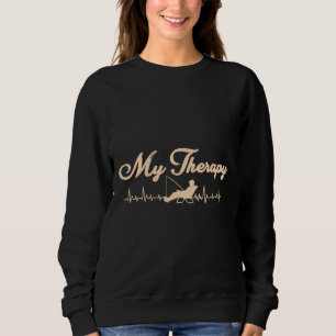 Fishing Is My Therapy Fishing Heartbeat For Fishin Sweatshirt