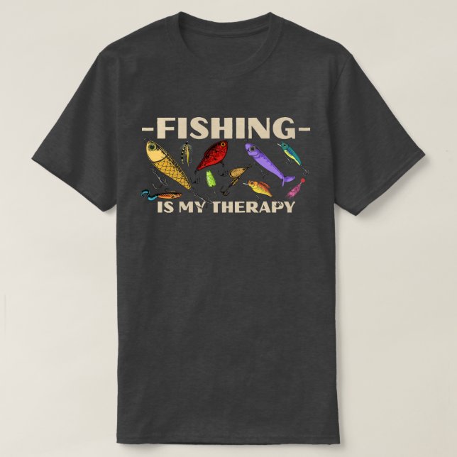 Fishing is my Therapy T-Shirt (Design Front)
