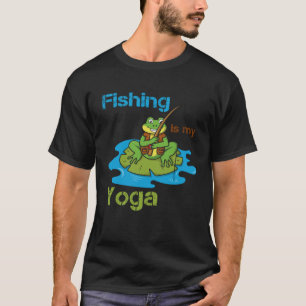 Fishing Is My Yoga Hobby Angler Fishing Frog Angle T-Shirt