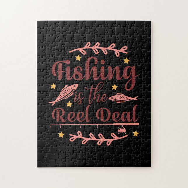Fishing Is The Reel Jigsaw Puzzle (Vertical)